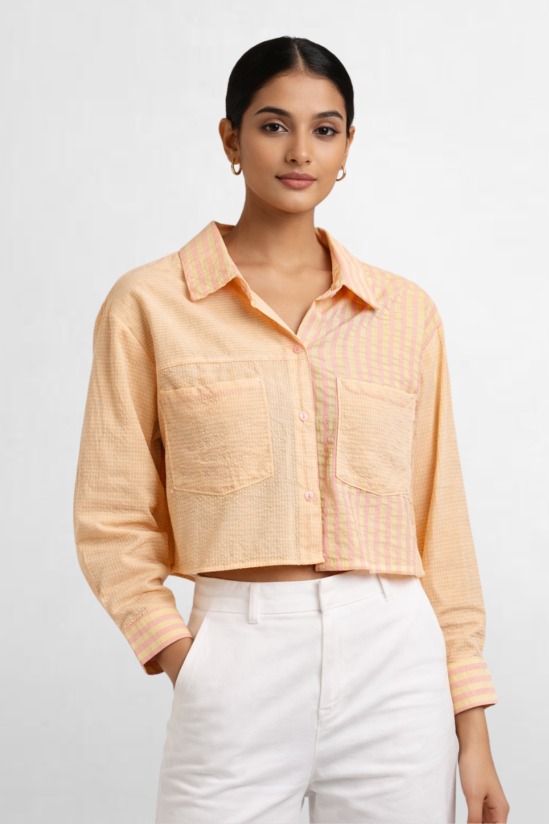 Patchwork Stripe Shirt