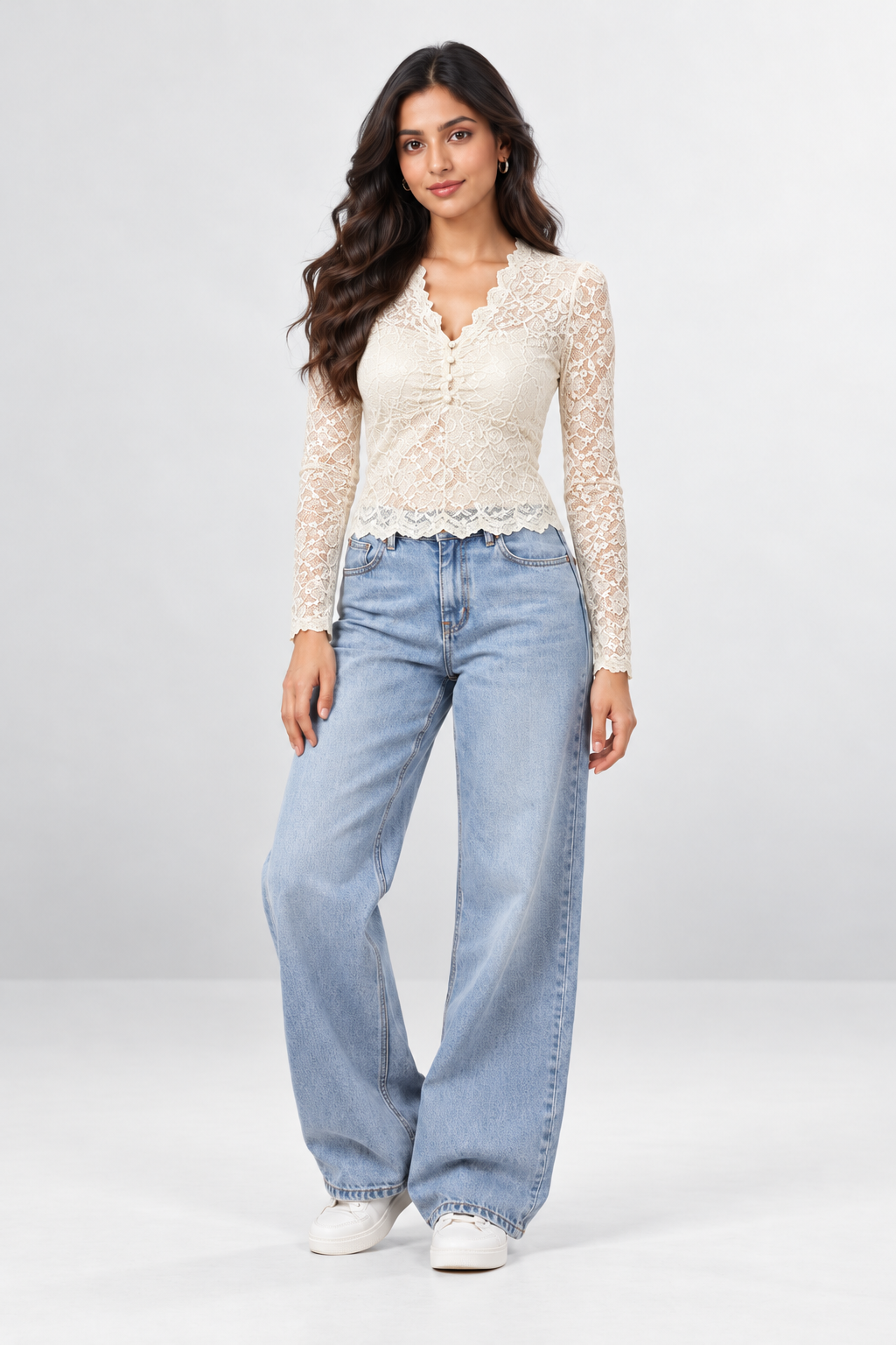 Lace Bloom Bling Top