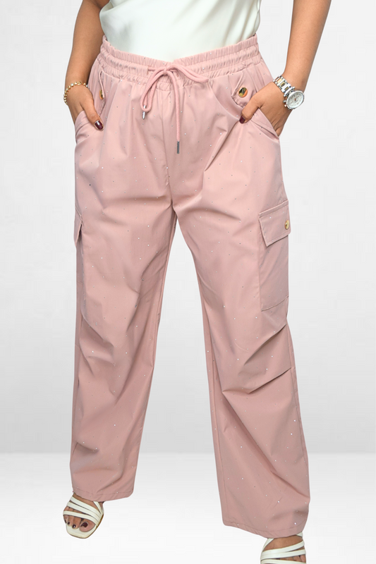 Rhinestone Cargo Pants