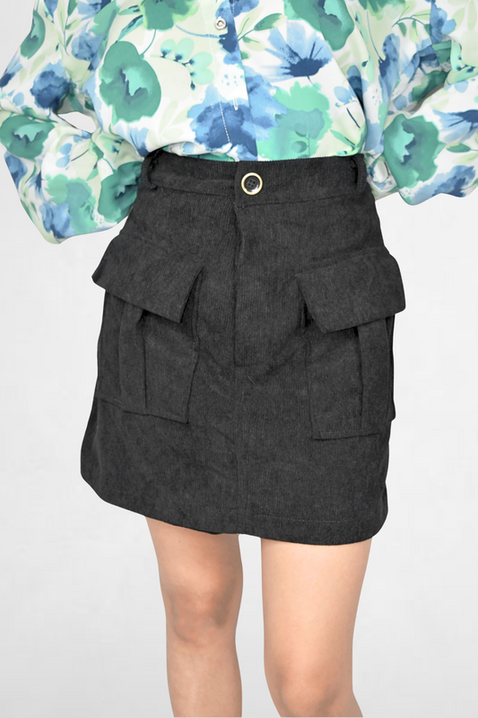 Corduroy Mini Skirt