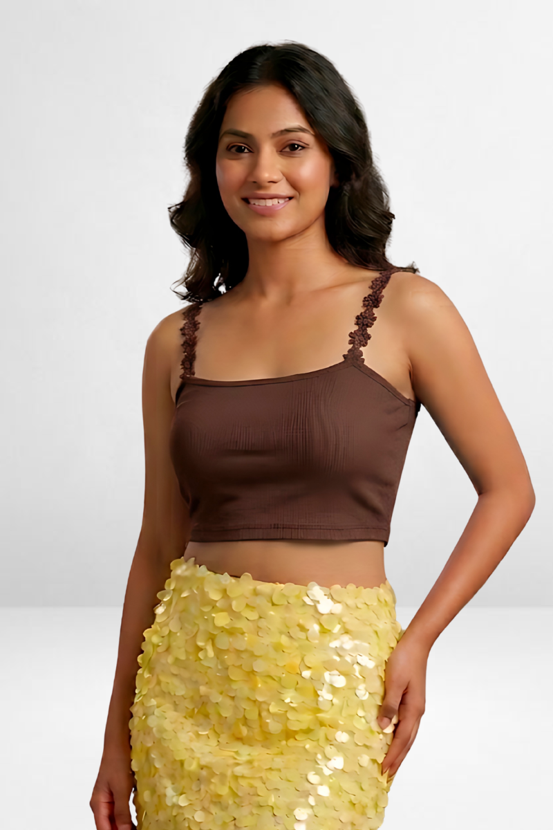 Floral Strap Crop