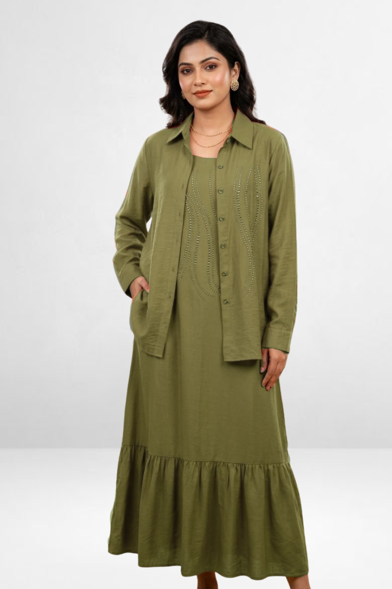 Layered Midi Dress