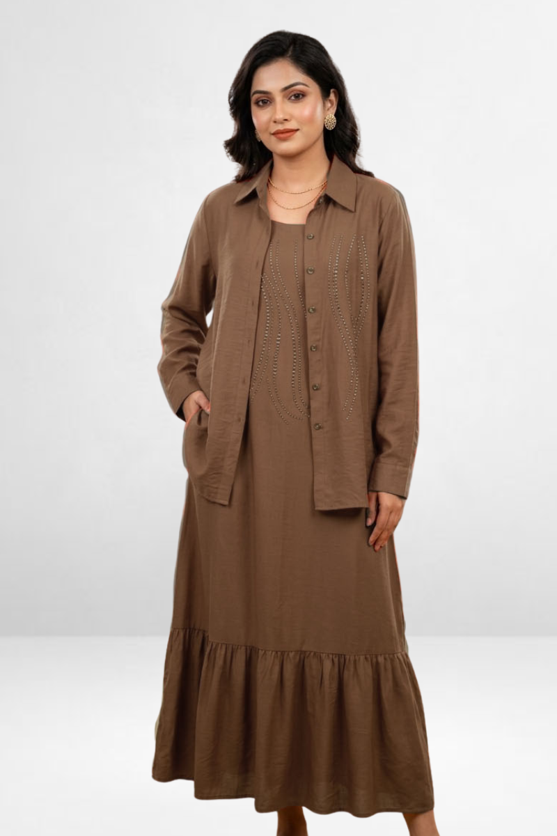 Layered Midi Dress
