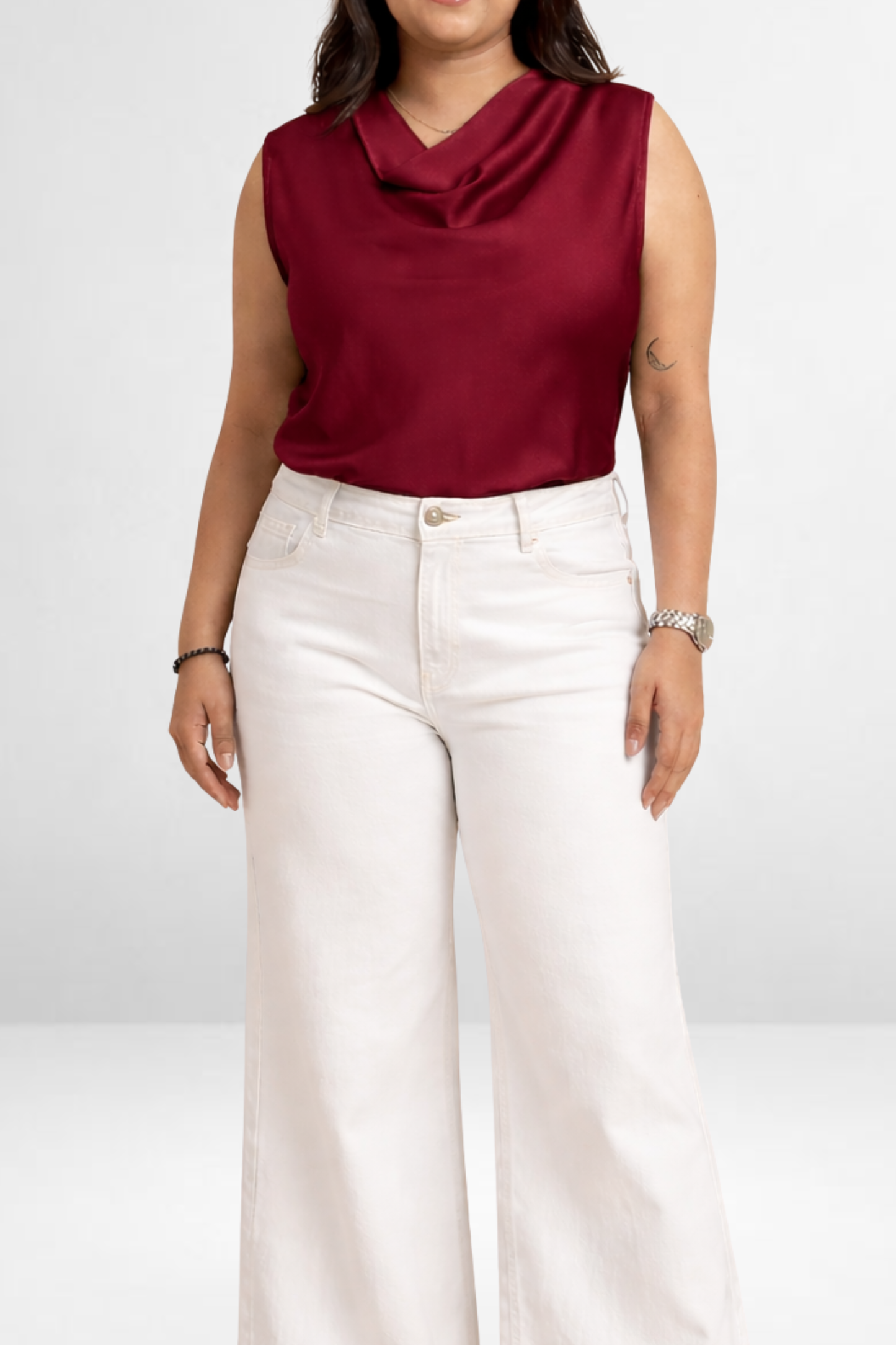 Draped Neck Top