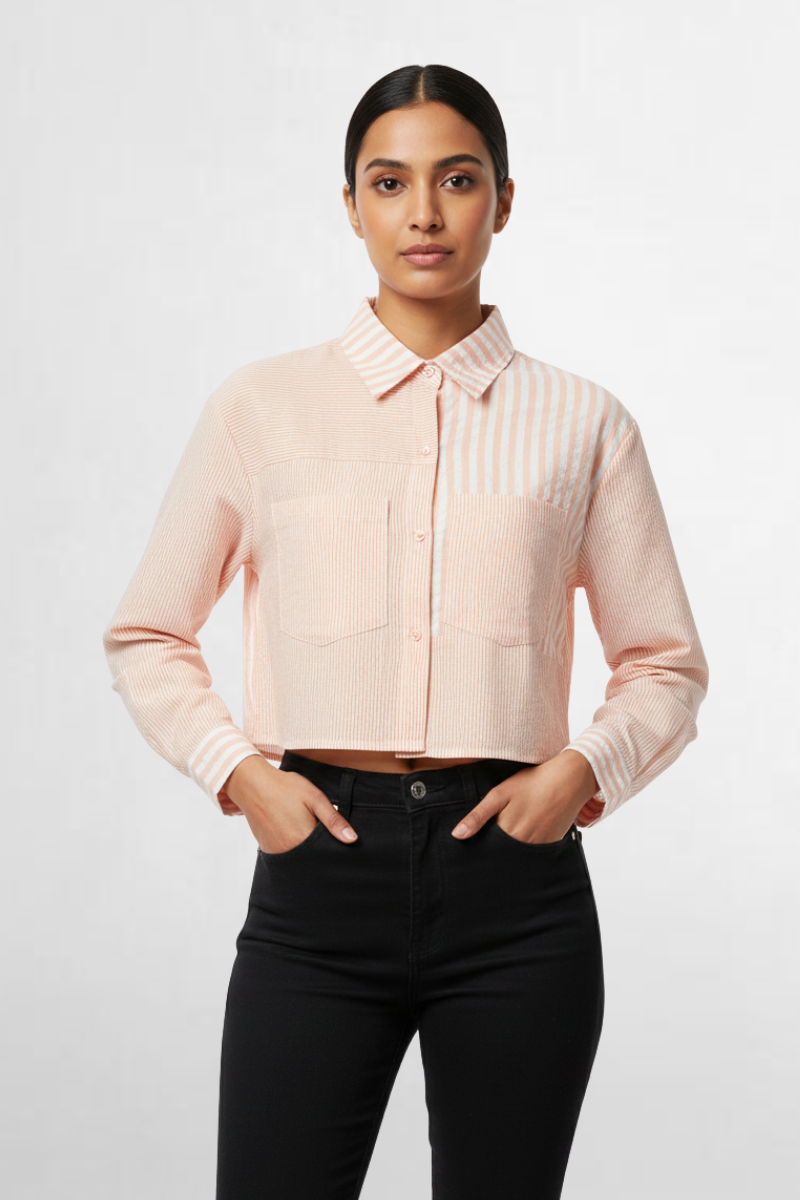 Patchwork Stripe Shirt