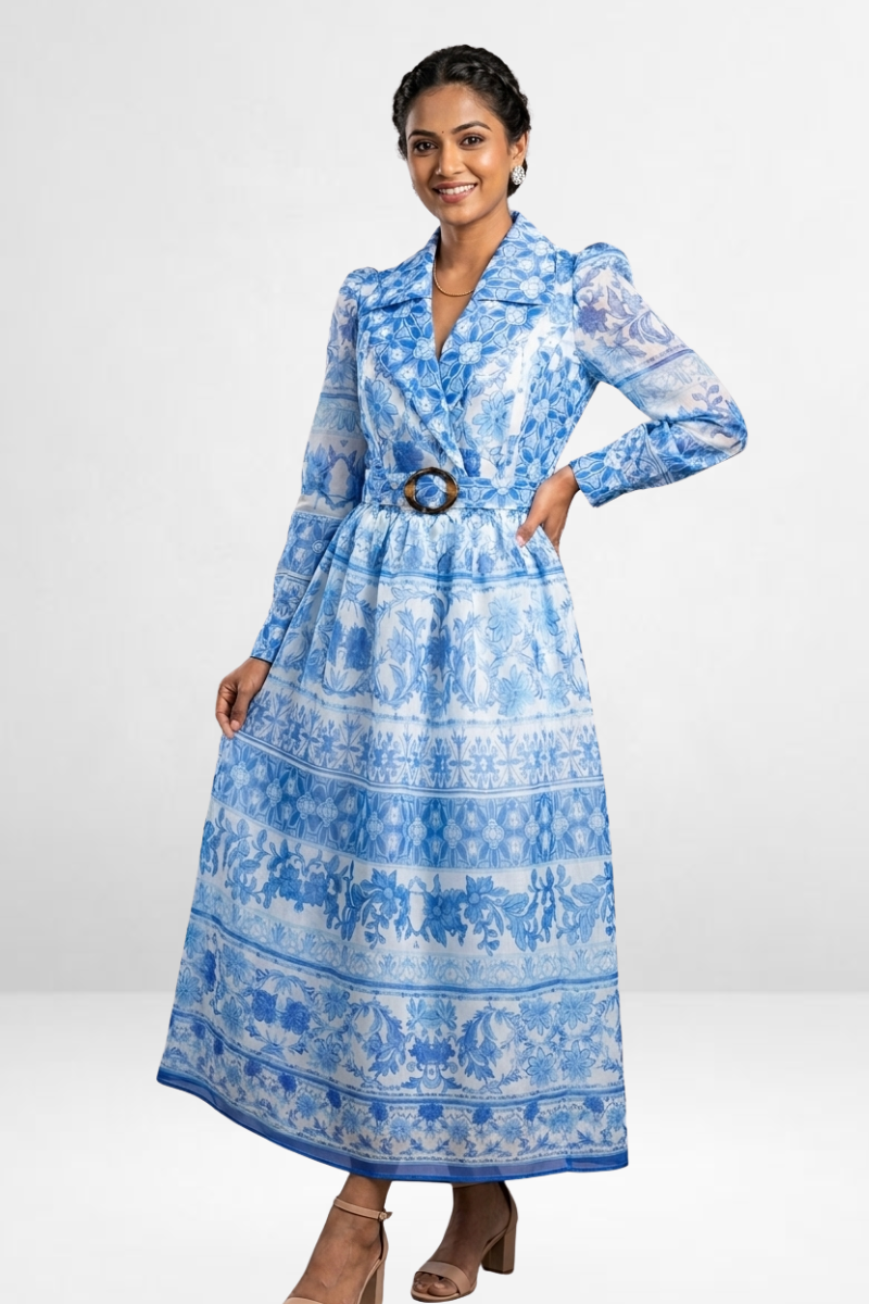 Floral Belted Dress