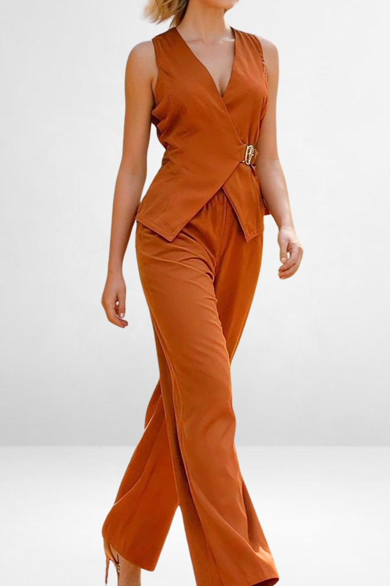 Tailored Belted Set