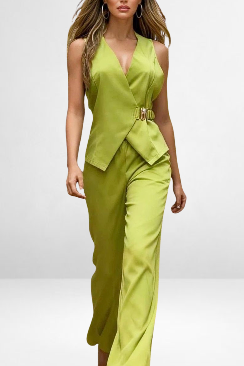 Tailored Belted Set