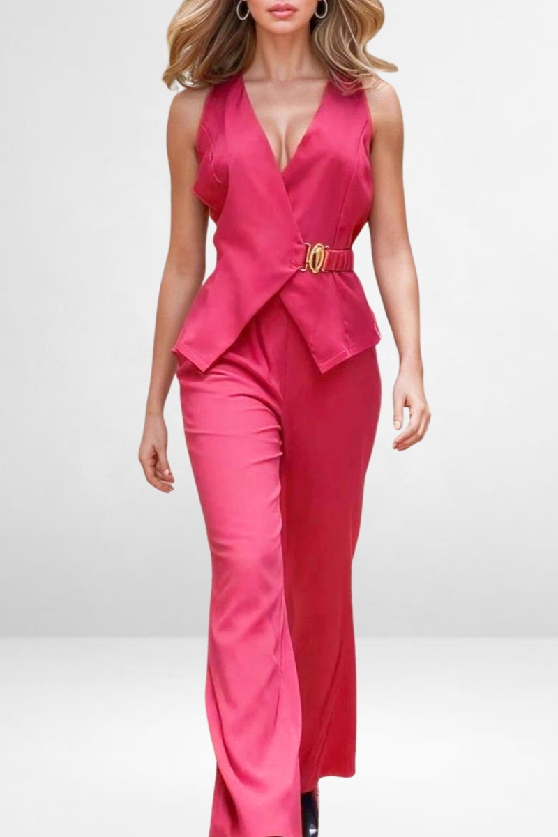 Tailored Belted Set