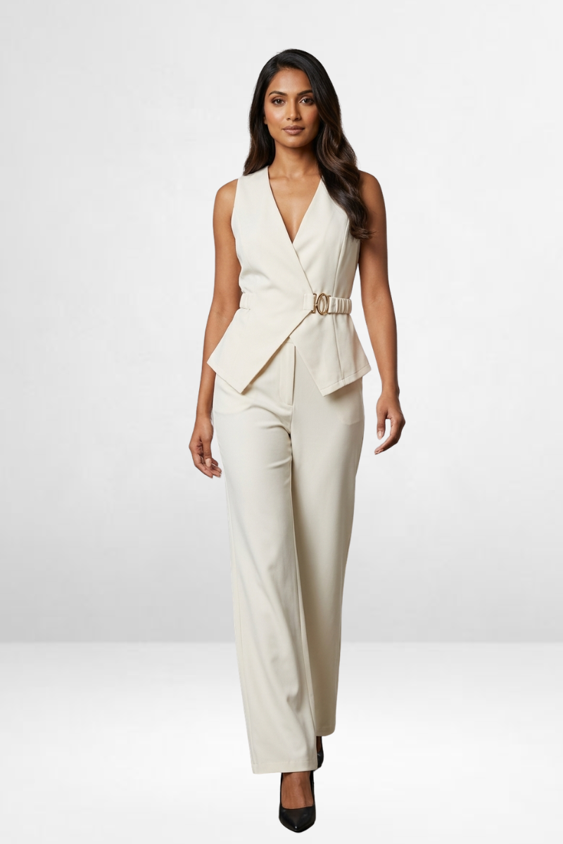 Tailored Belted Set