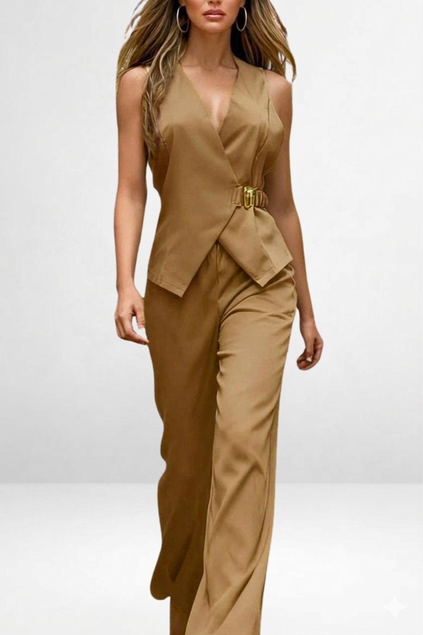Tailored Belted Set