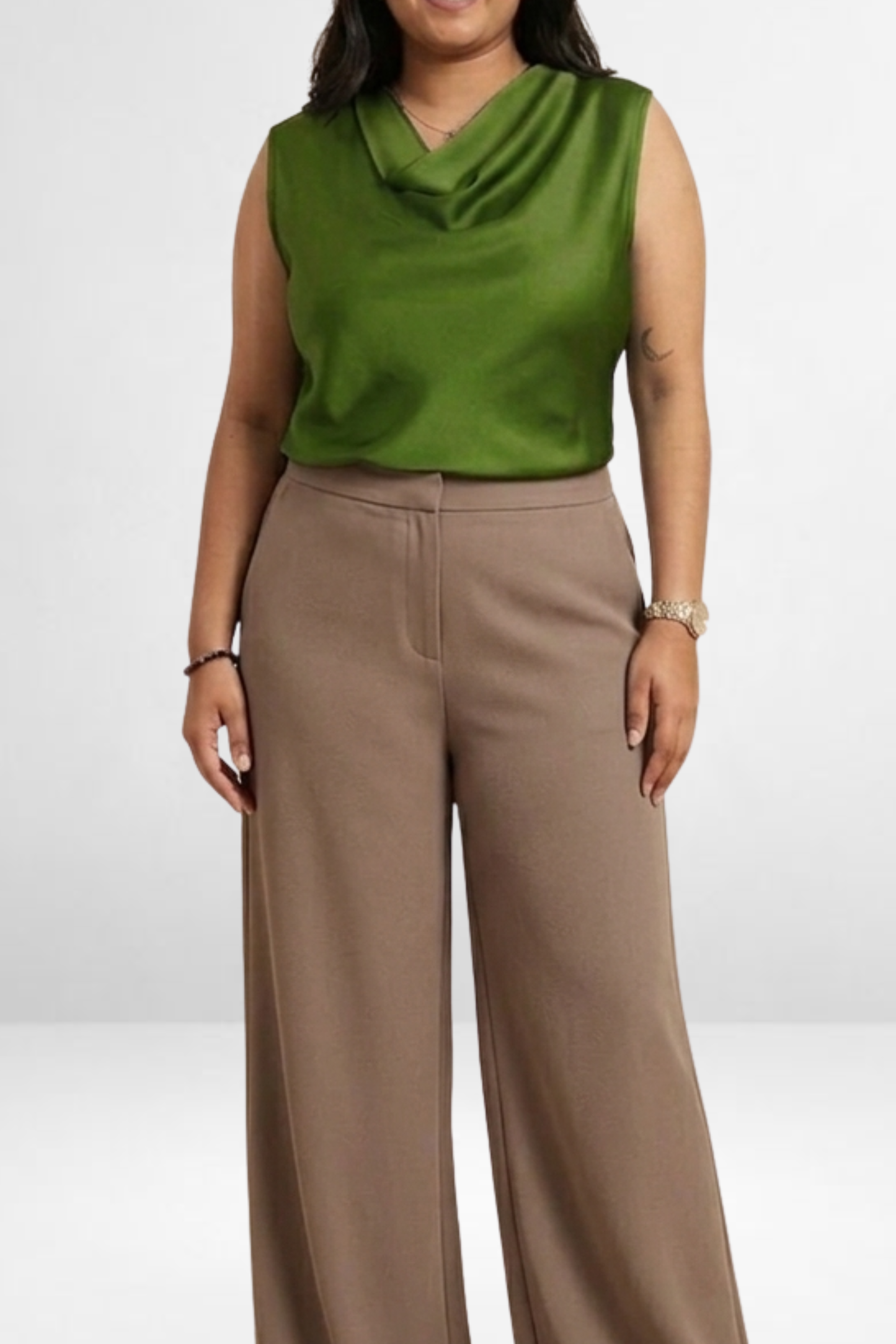 Draped Neck Top