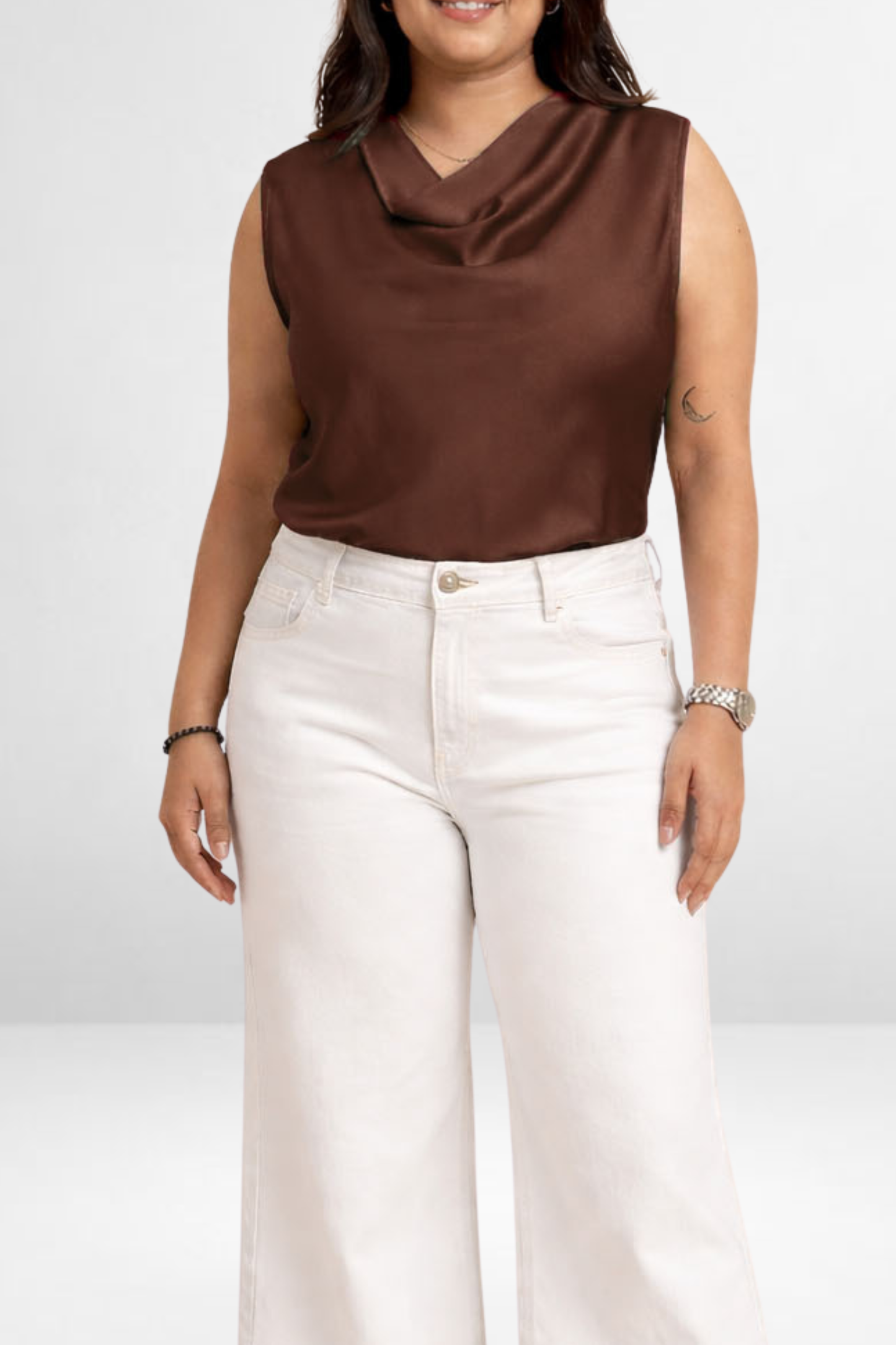 Draped Neck Top