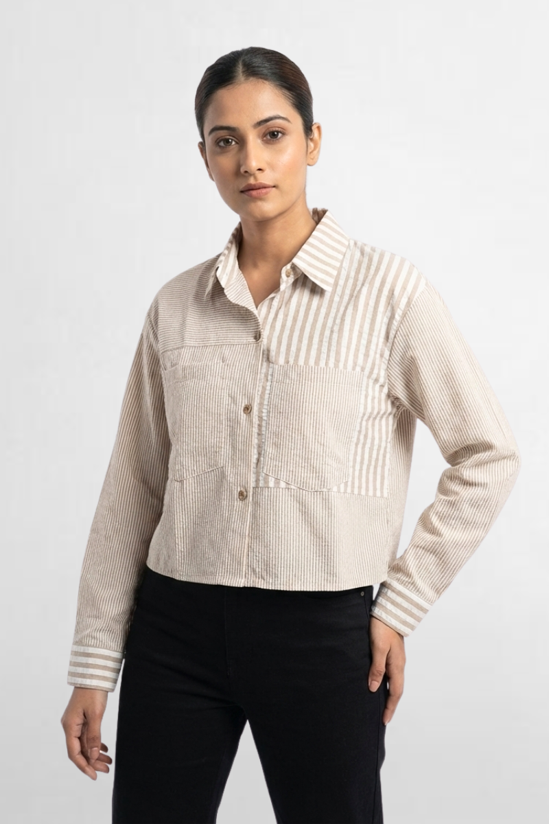 Patchwork Stripe Shirt