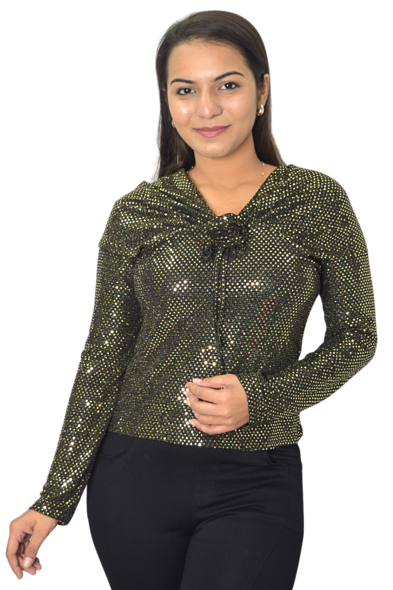 Sequin Rose Top