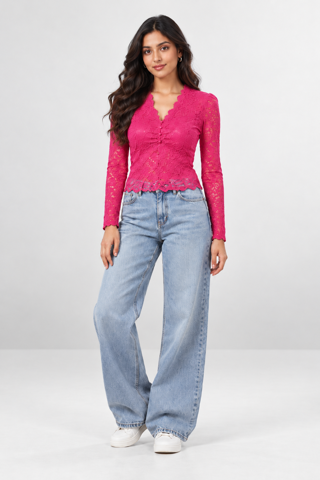 Lace Bloom Bling Top