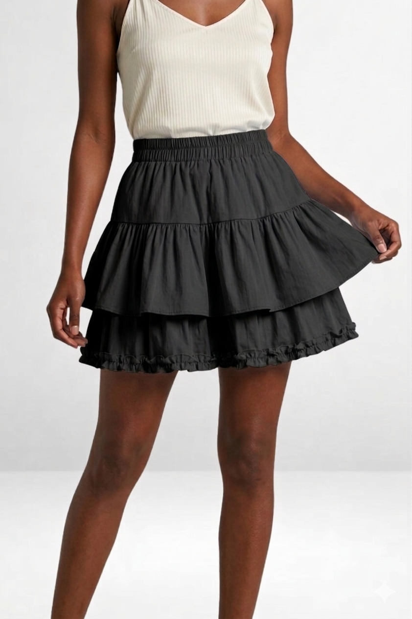Ruffled Mini Skirt