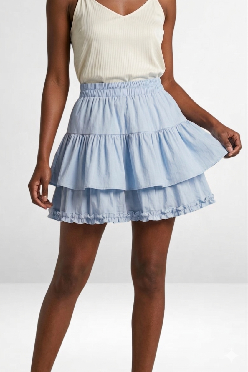 Ruffled Mini Skirt