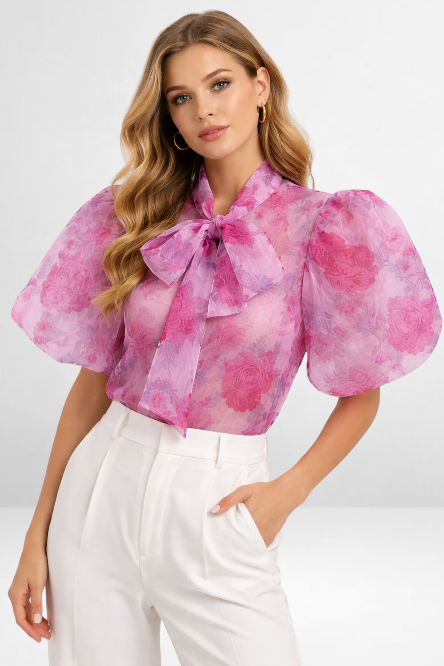Floral Sheer Blouse