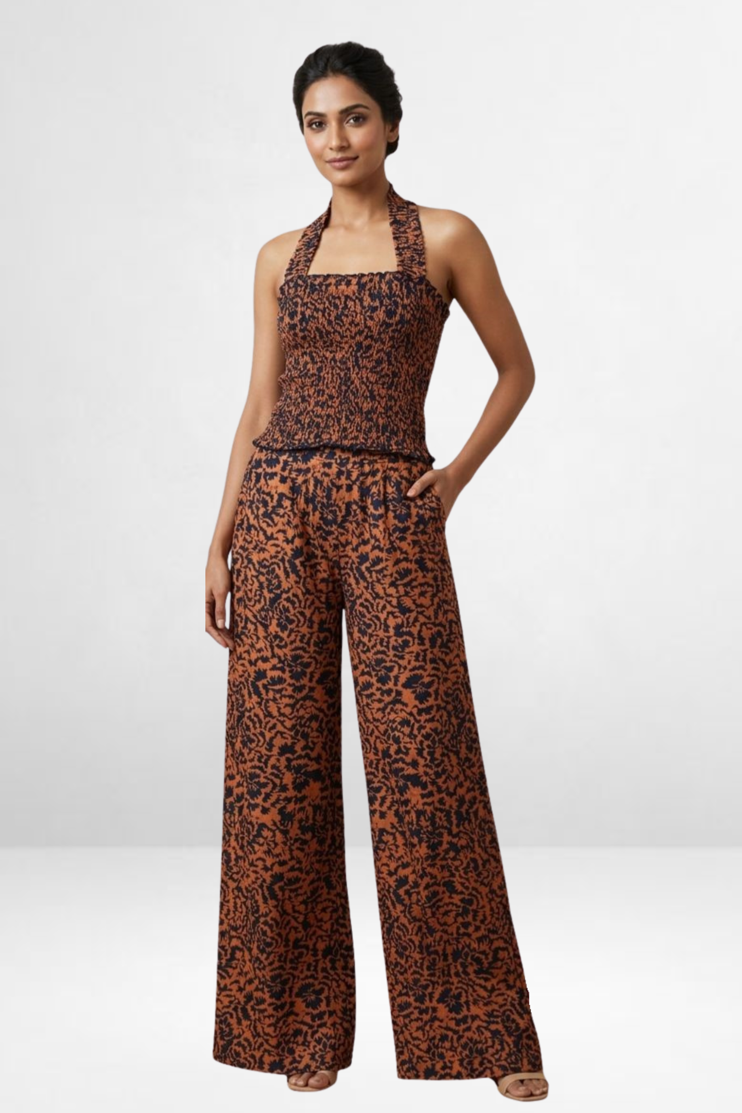 Smocked Halter Co-Ord