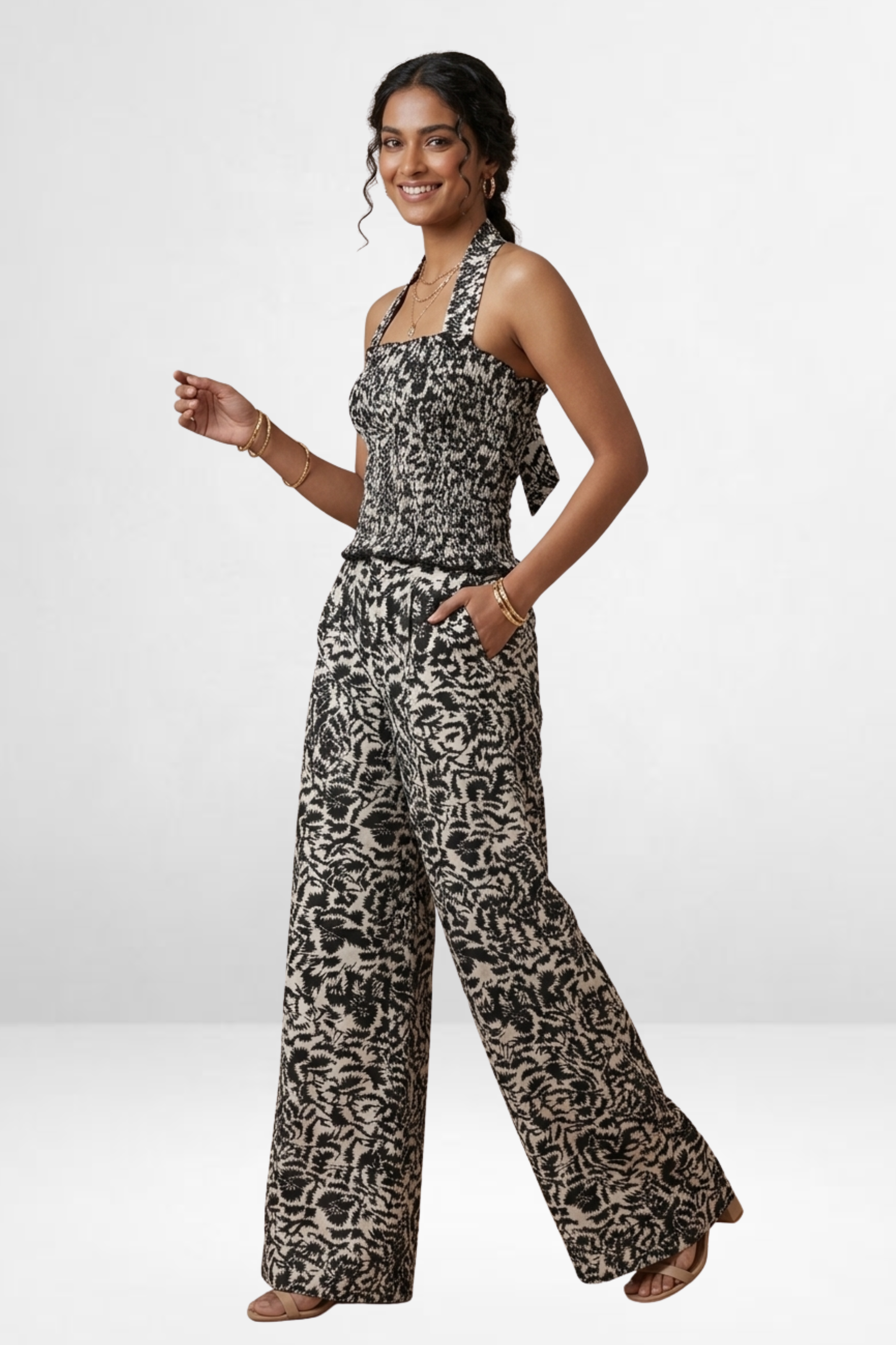 Smocked Halter Co-Ord