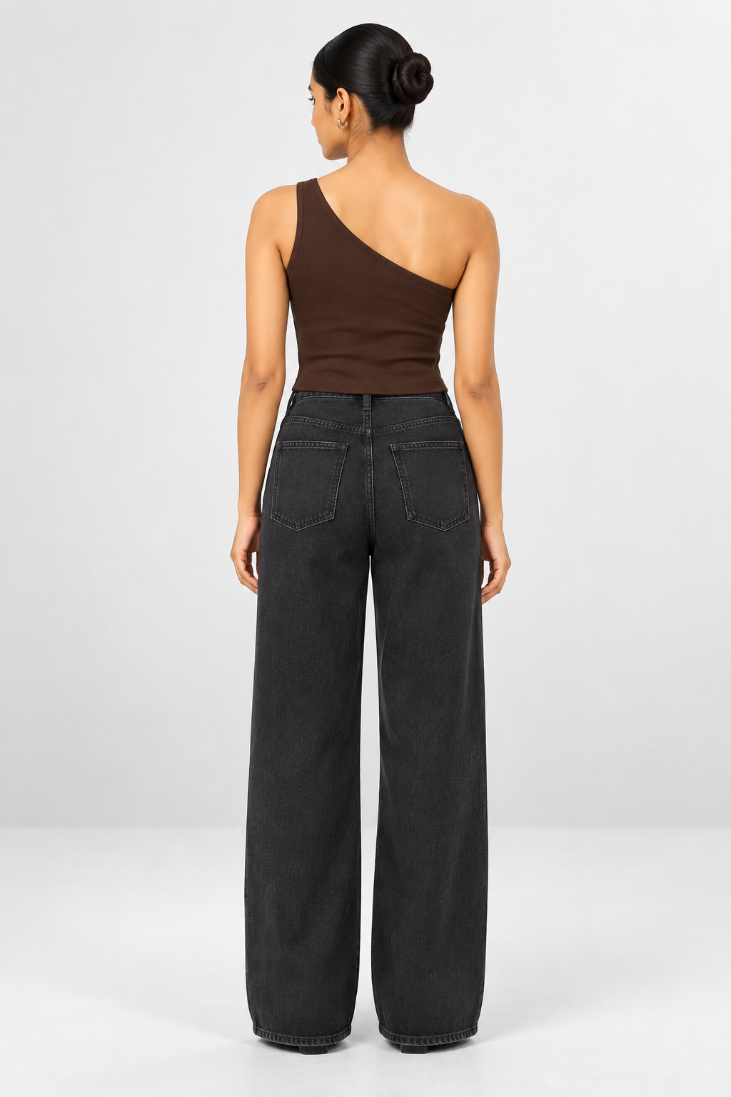 Brooch One-Shoulder Top