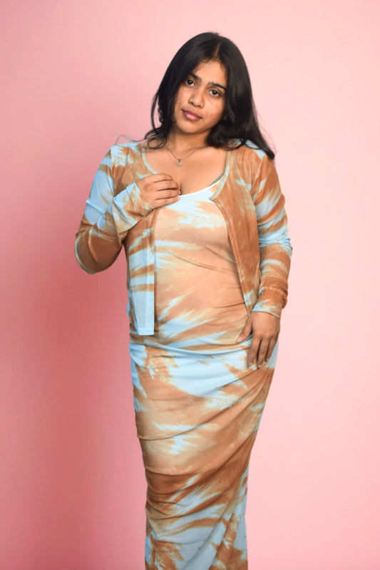 Mesh Glow 2PC Dress