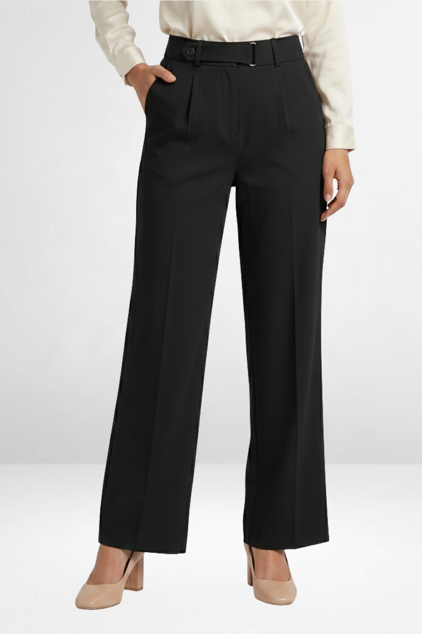 Belted Wide Trousers