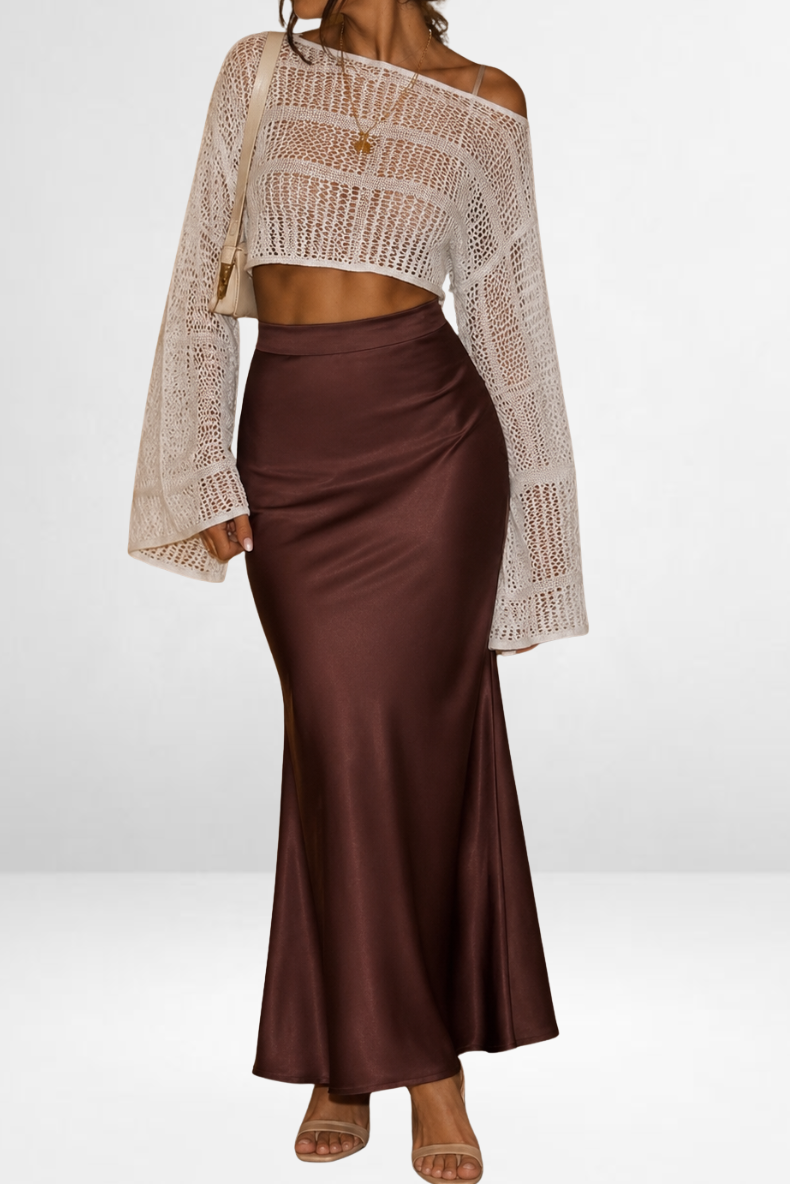 Satin Maxi Skirt