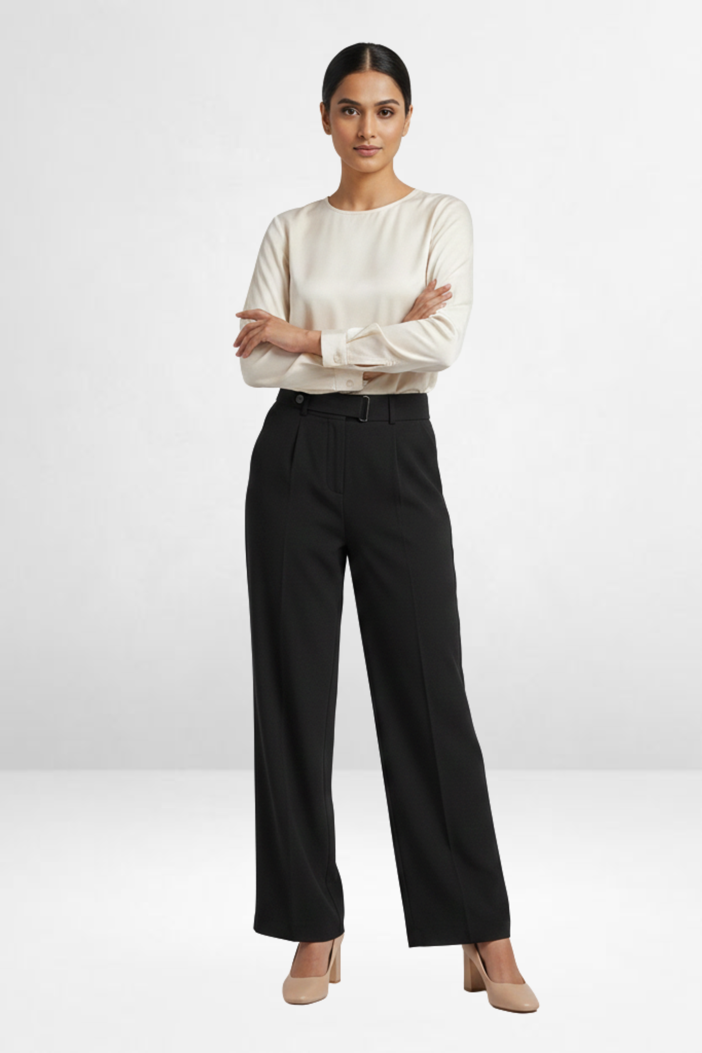 Belted Wide Trousers