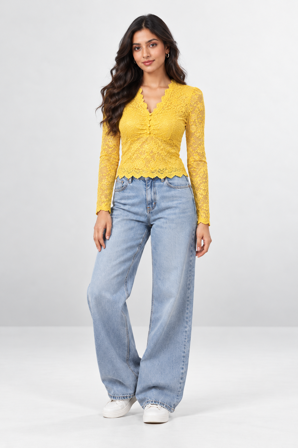 Lace Bloom Bling Top