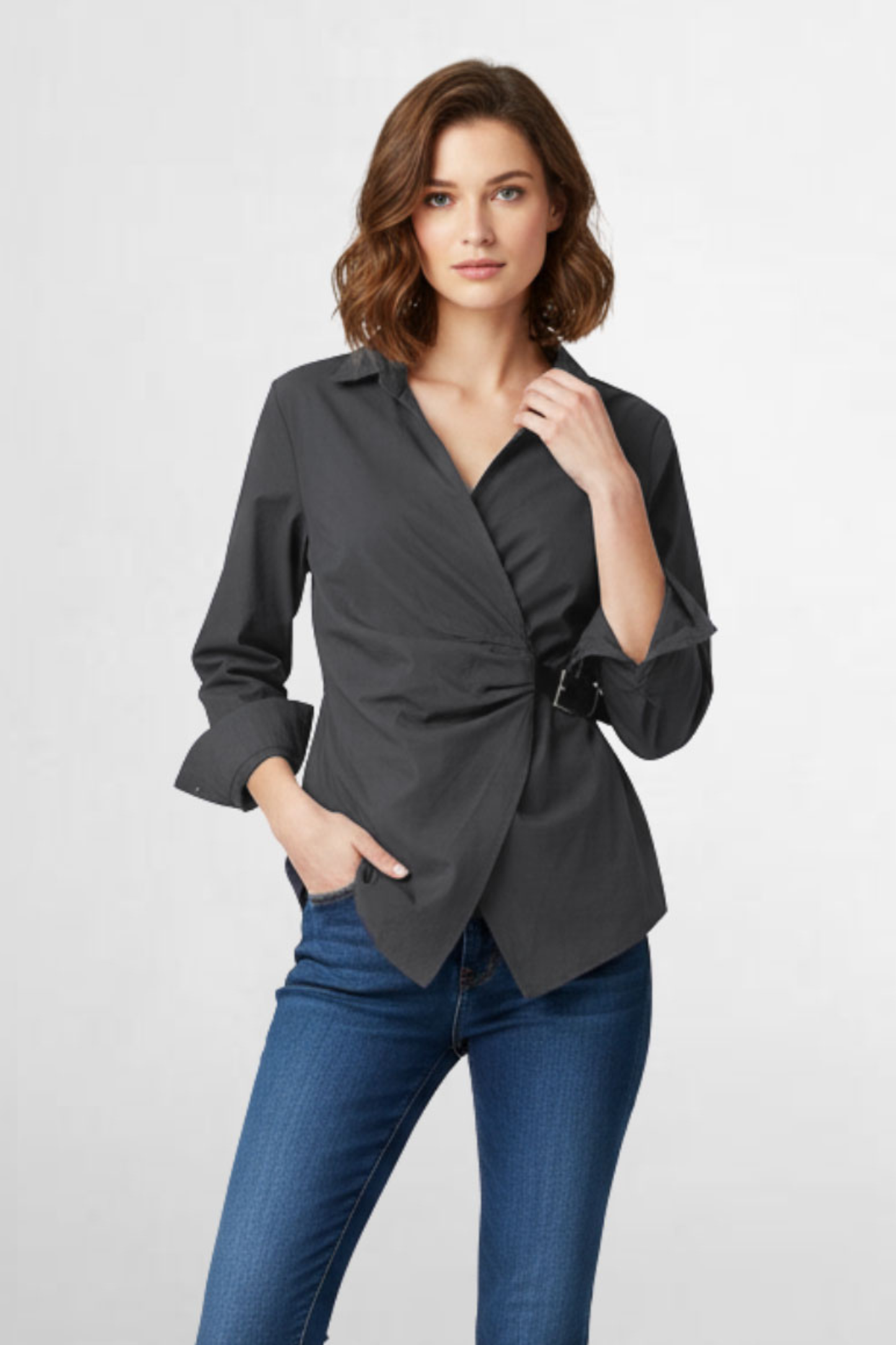 Belt Drape Shirt