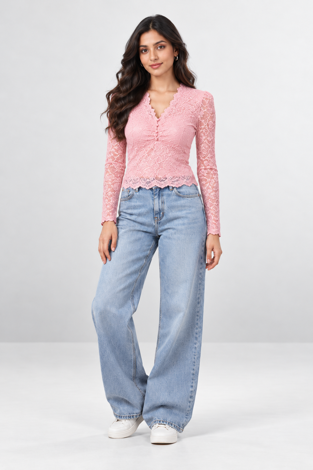 Lace Bloom Bling Top