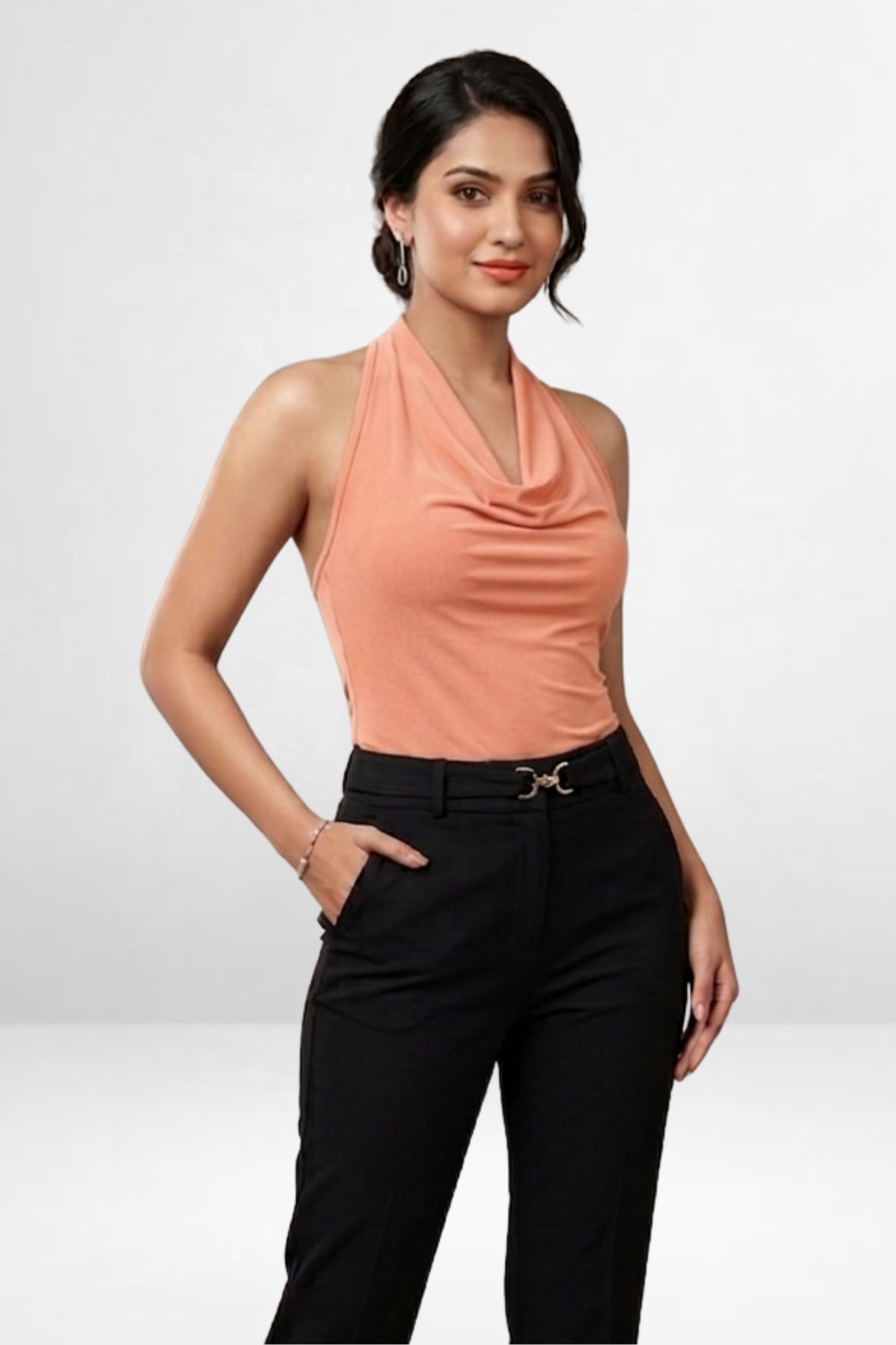 Cowl Halter Top