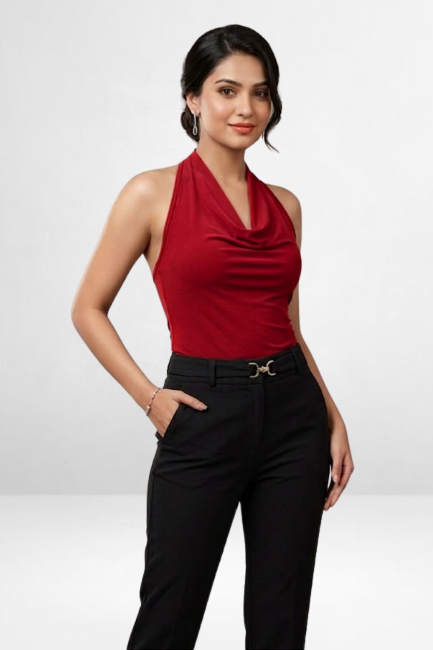 Cowl Halter Top