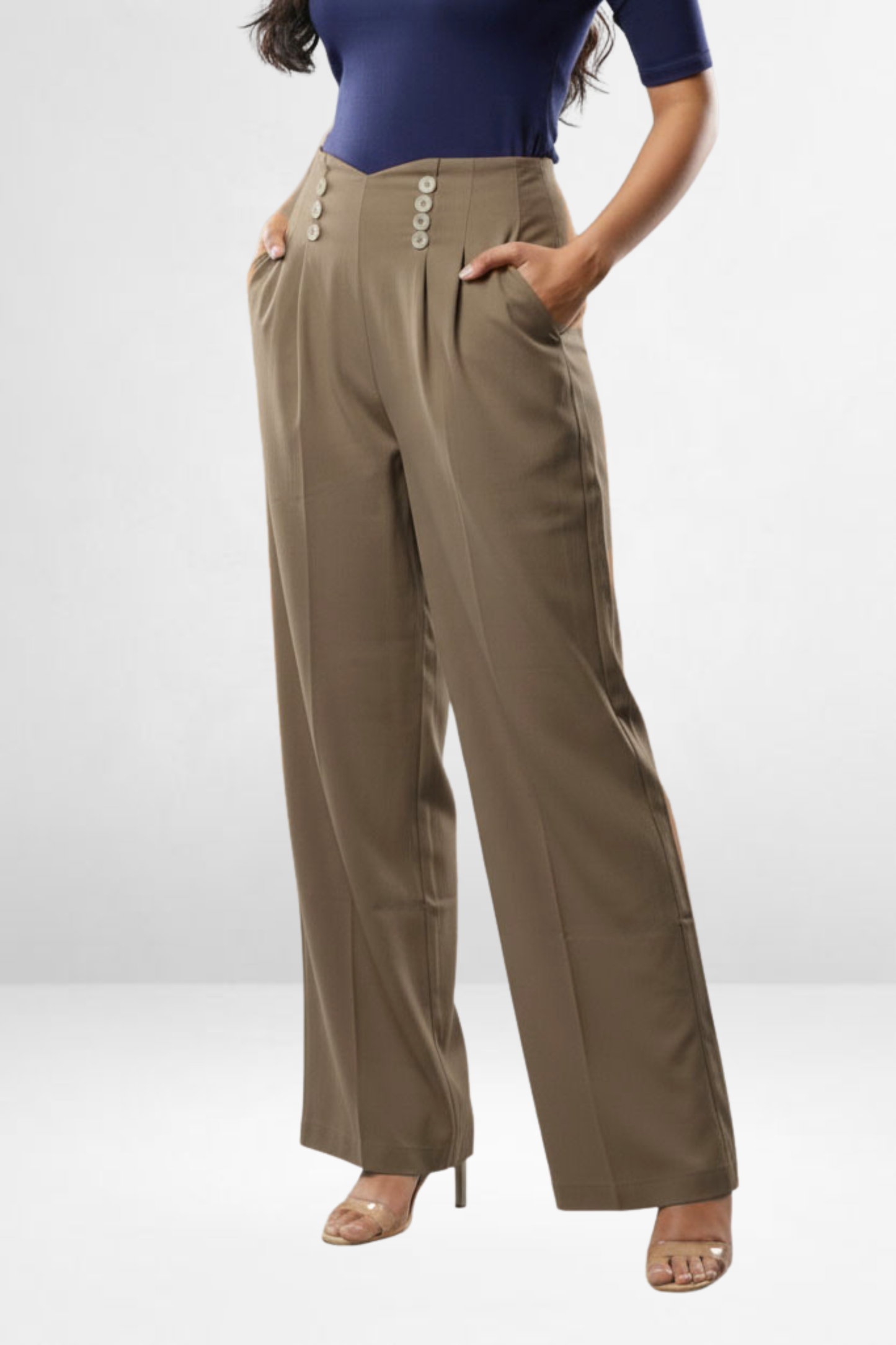V Waist Pants
