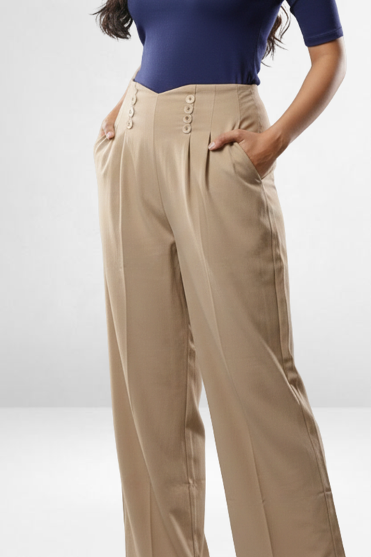 V Waist Pants