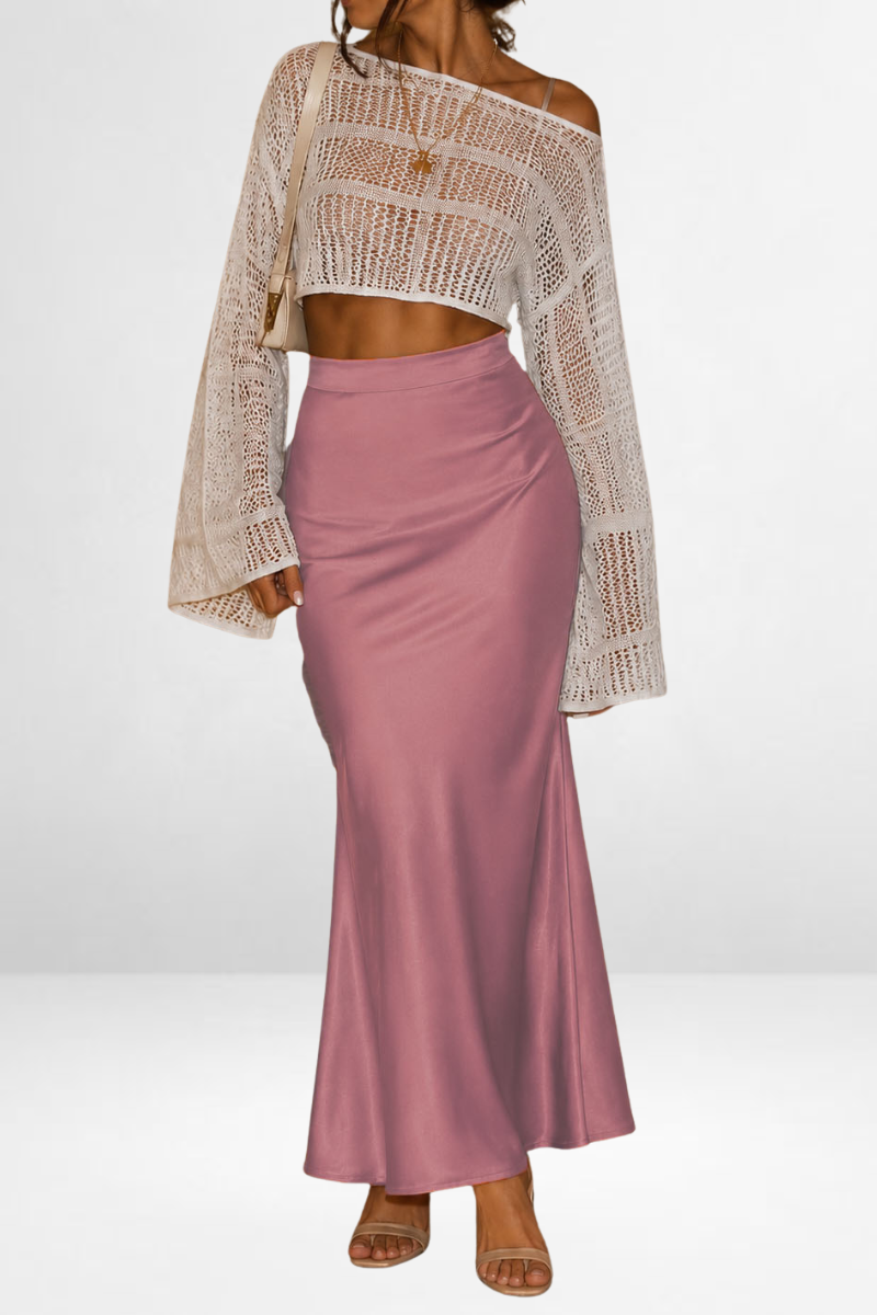 Satin Maxi Skirt