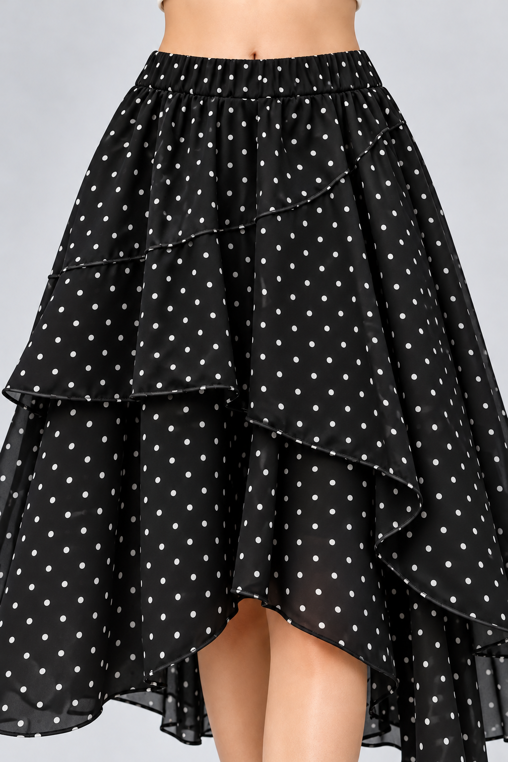 Polka Dot Cascade Skirt