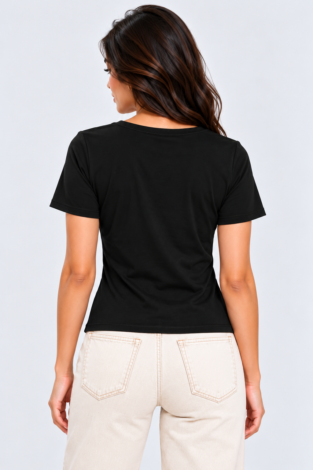 Sequin Cowl V-Neck Top