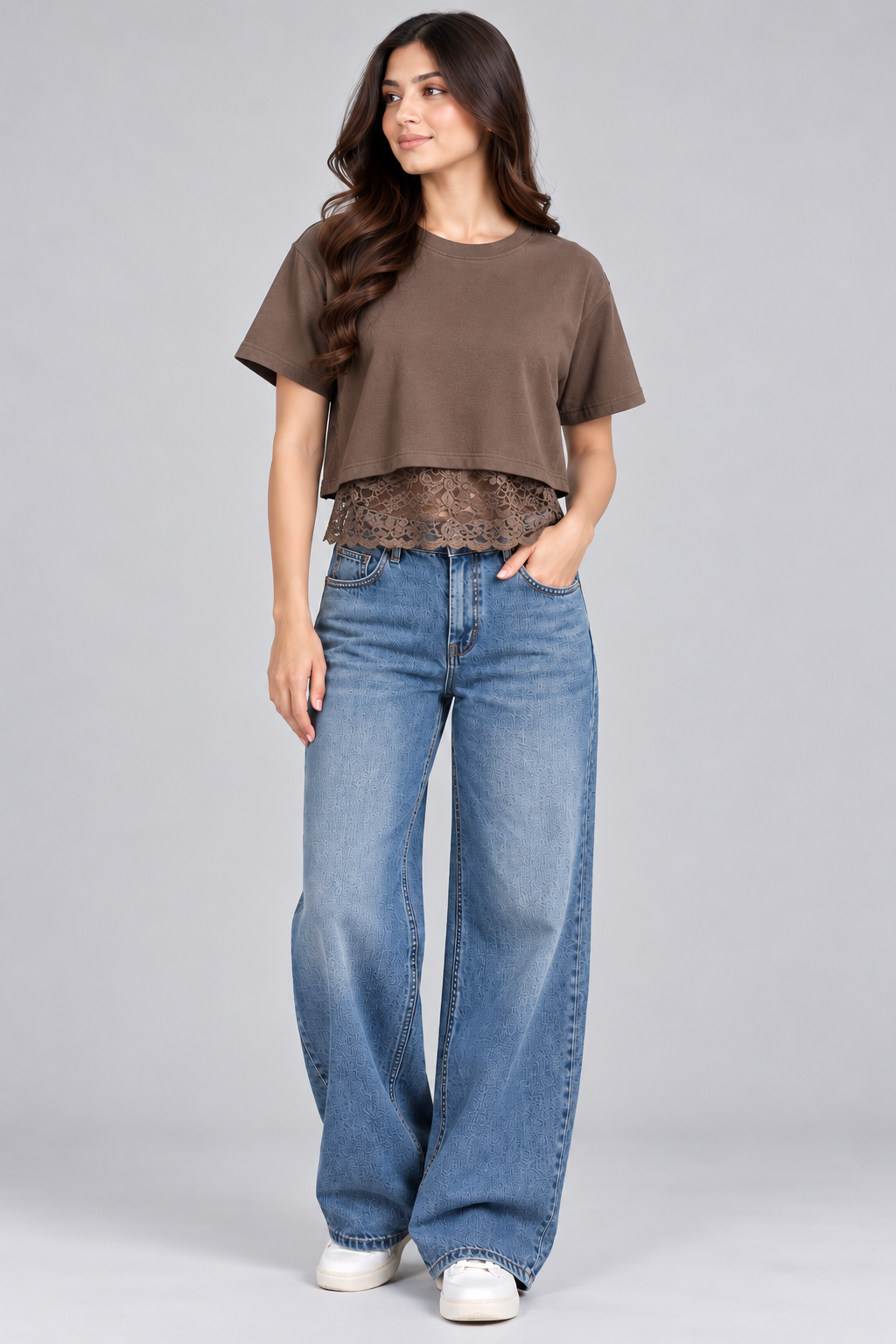 Lace Layered Crop Top