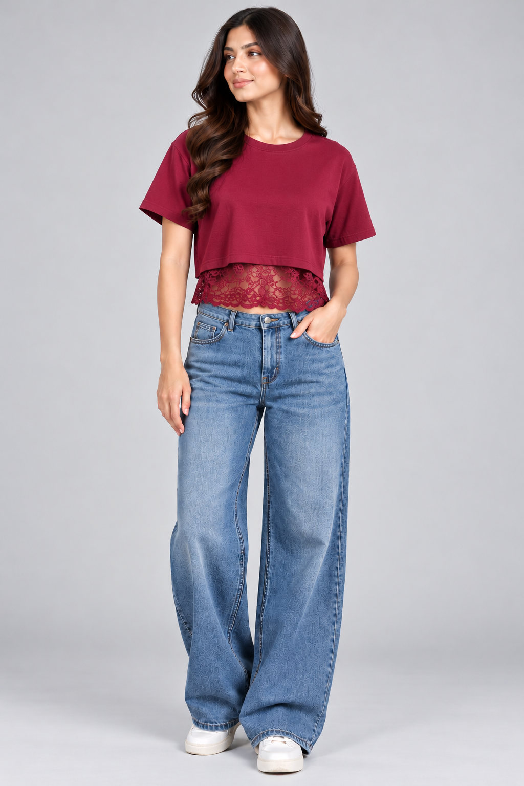 Lace Layered Crop Top