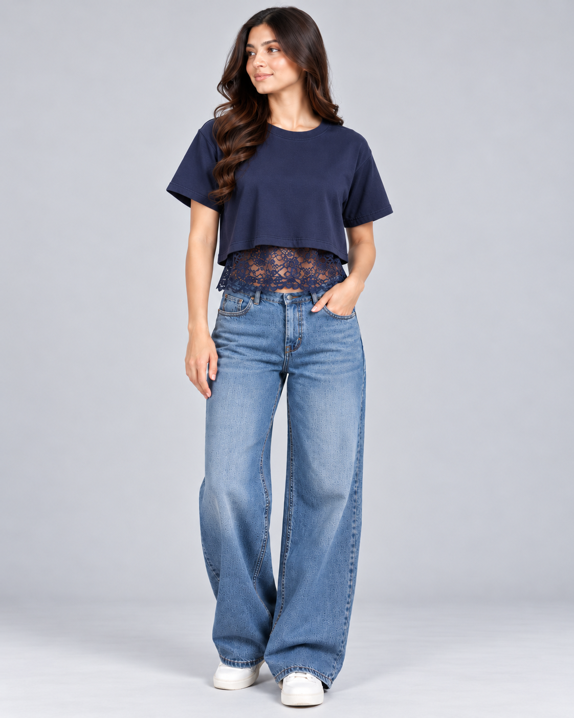 Lace Layered Crop Top