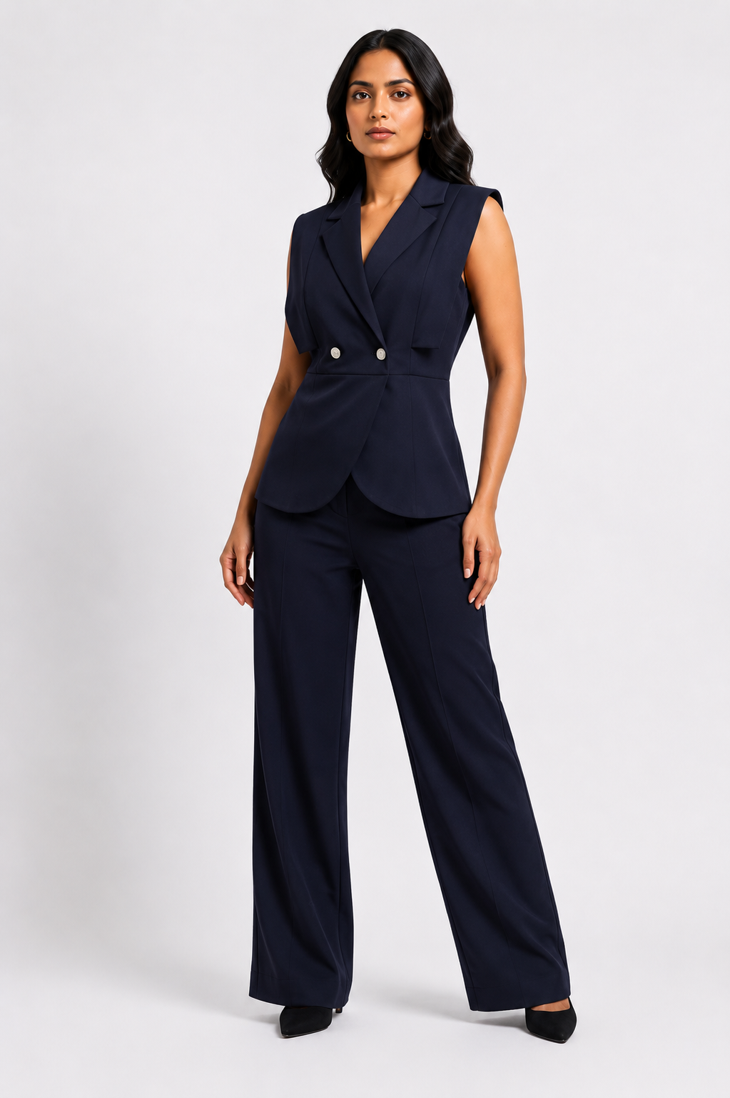 Sleeveless Blazer Co-Ord Set