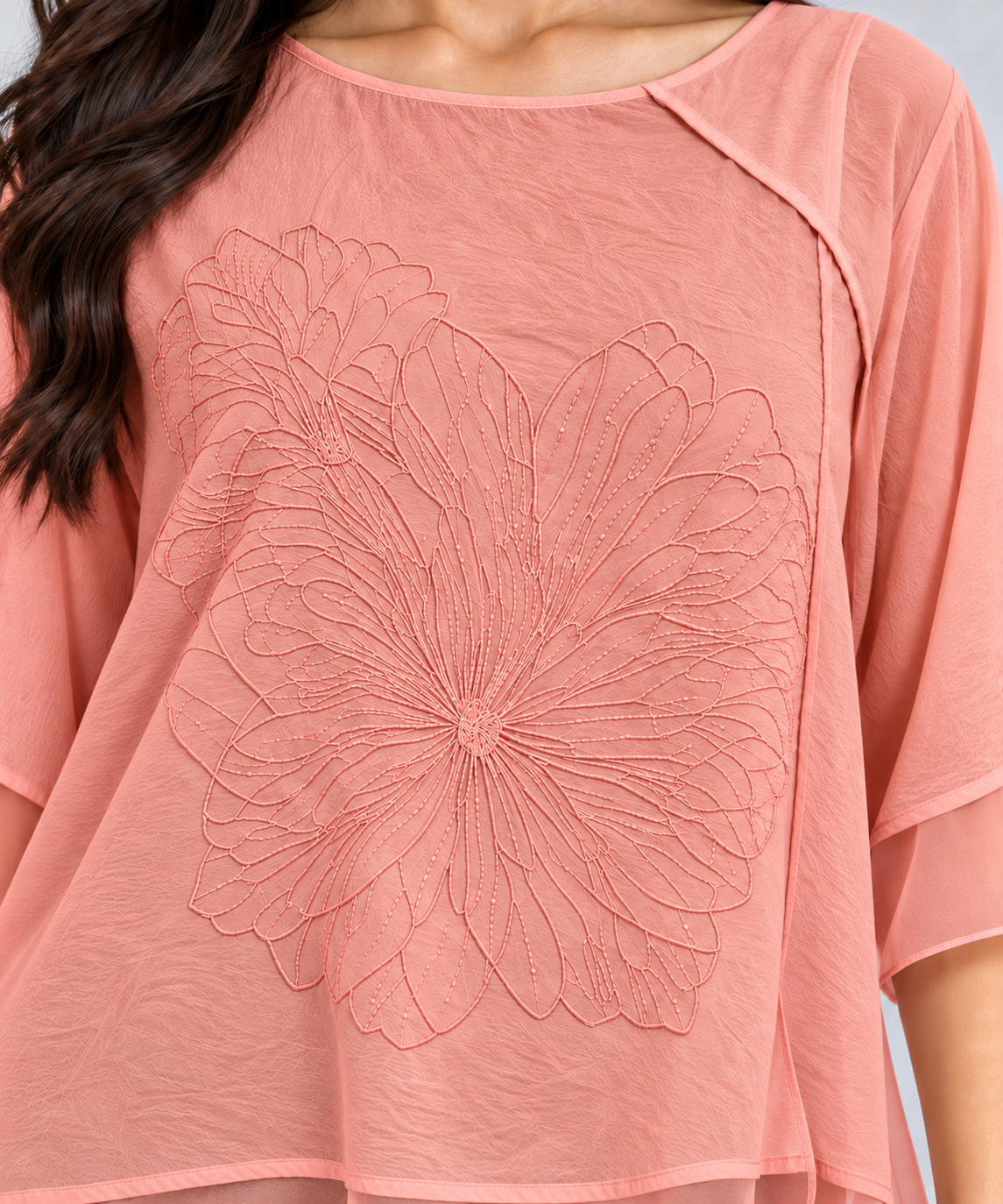 Floral Embroidered Top