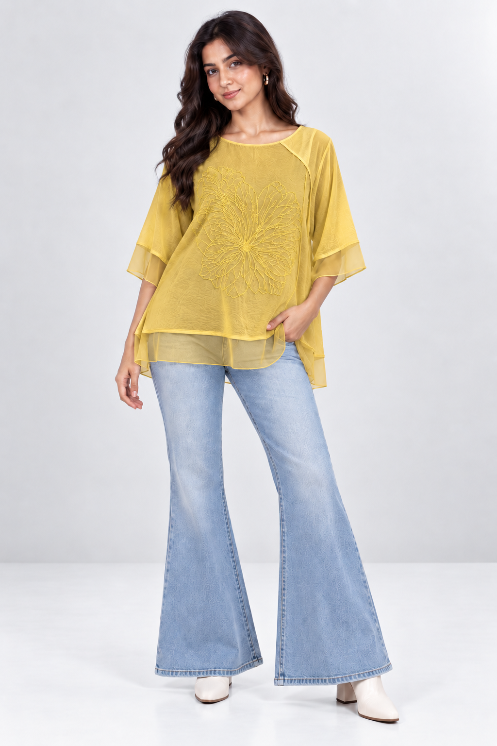 Floral Embroidered Top