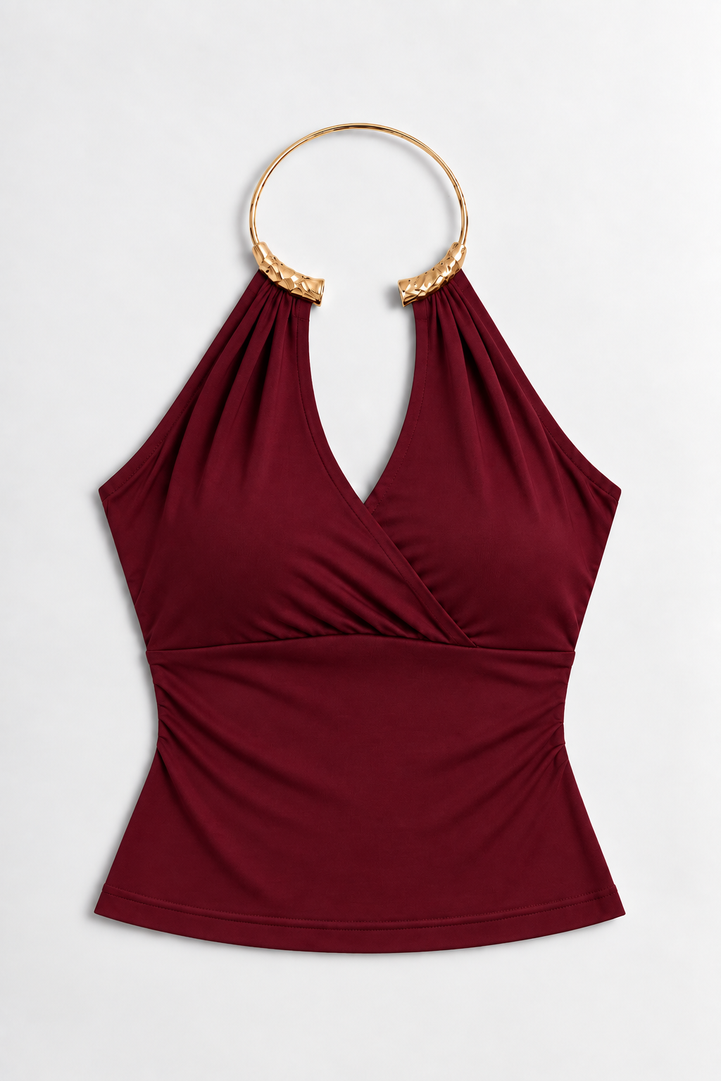Golden Ring Halter Top