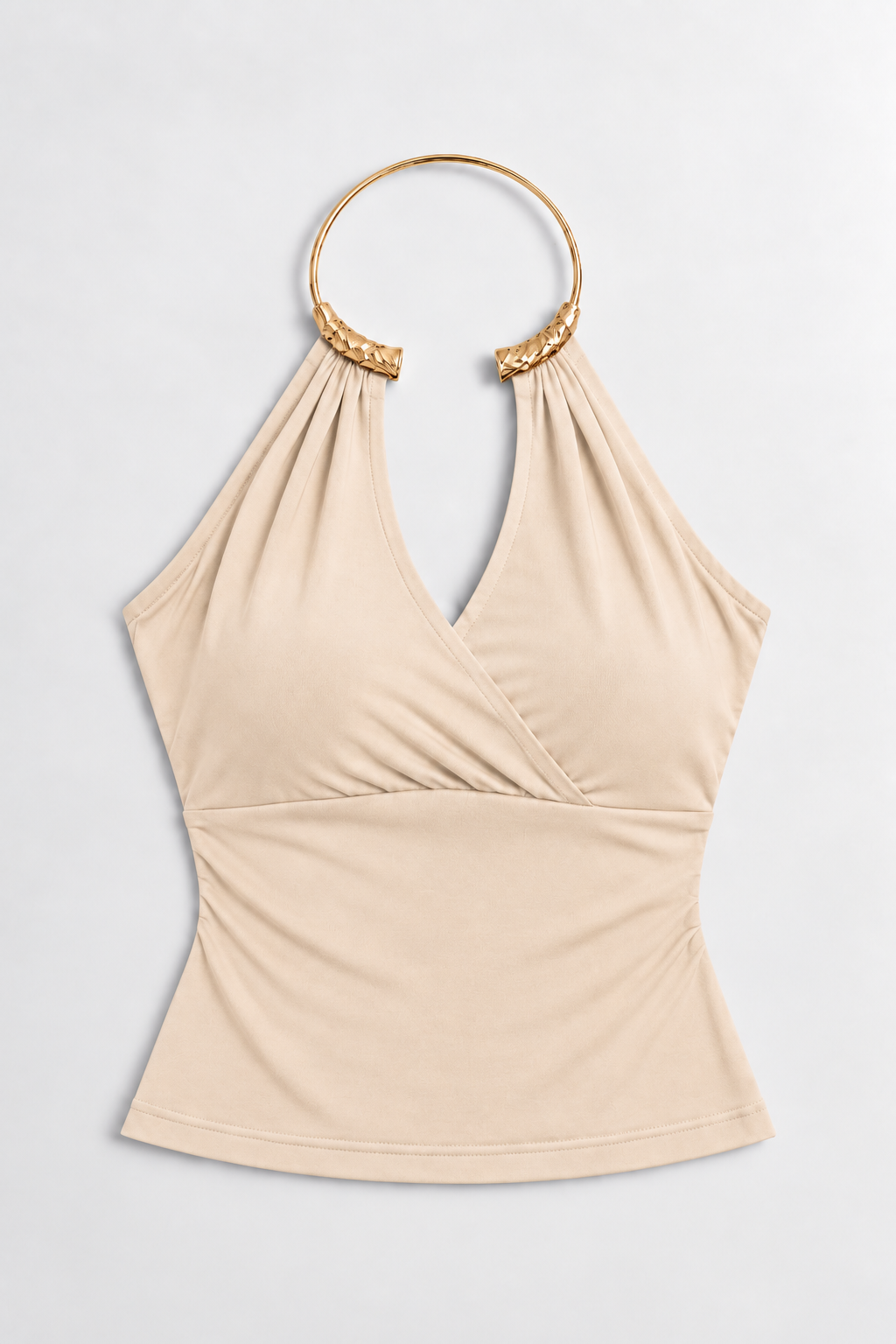 Golden Ring Halter Top