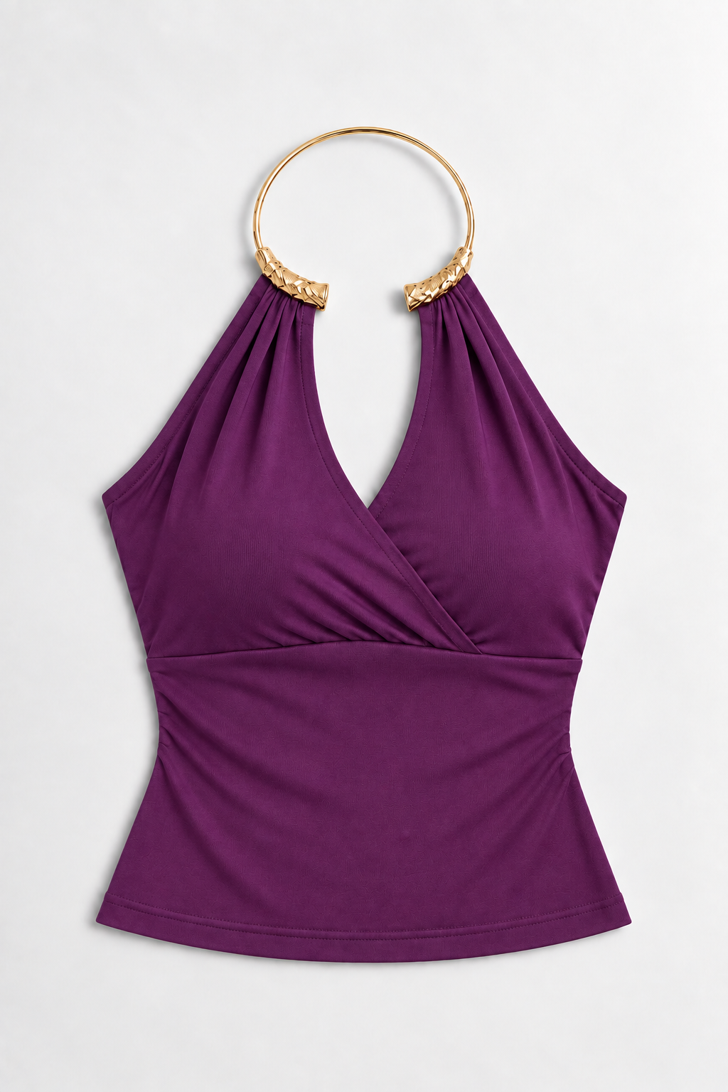 Golden Ring Halter Top