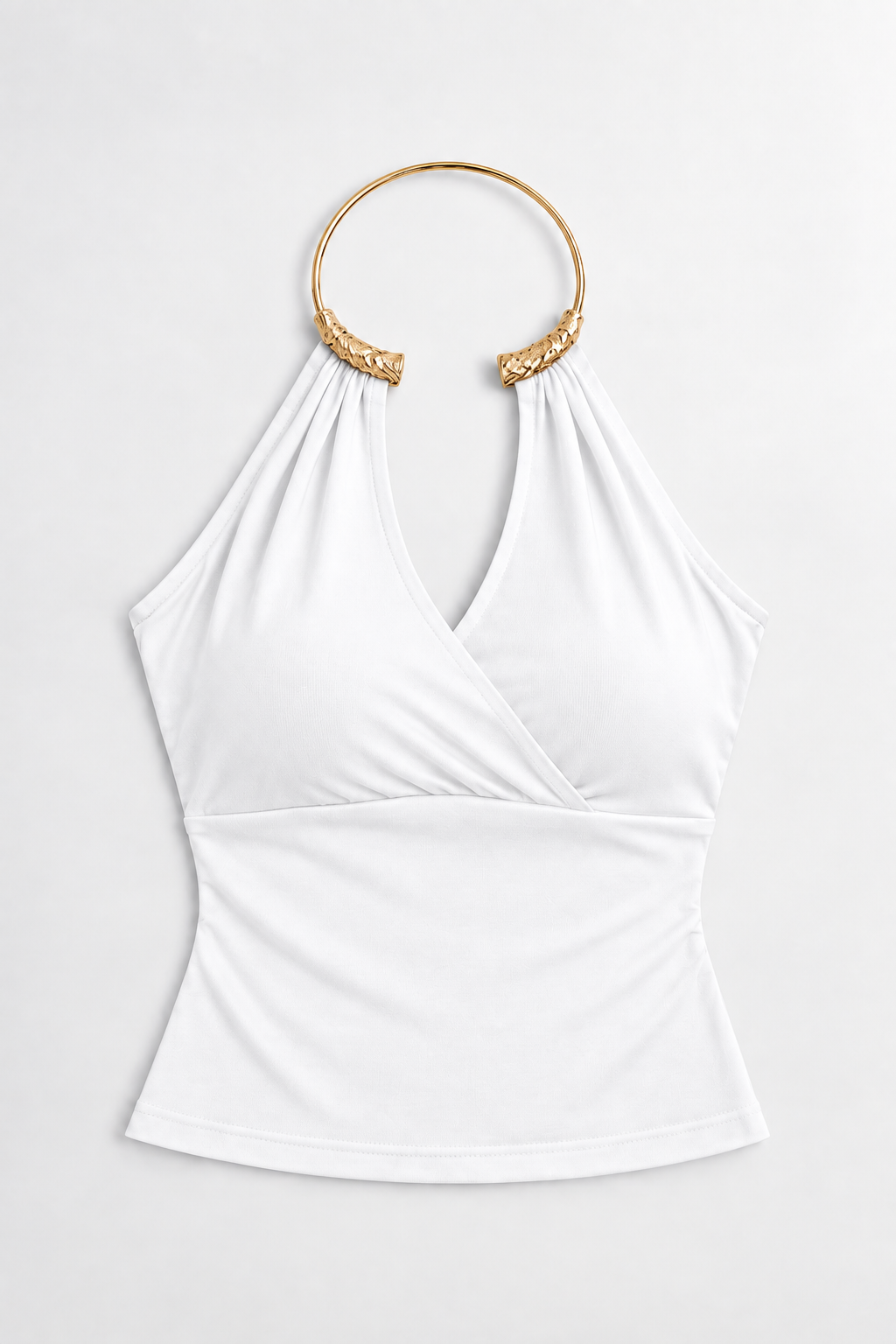 Golden Ring Halter Top